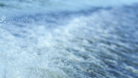 water splashes in river