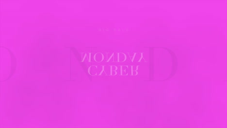 el lunes cibernético y la gran venta en el gradiente rosa moderno