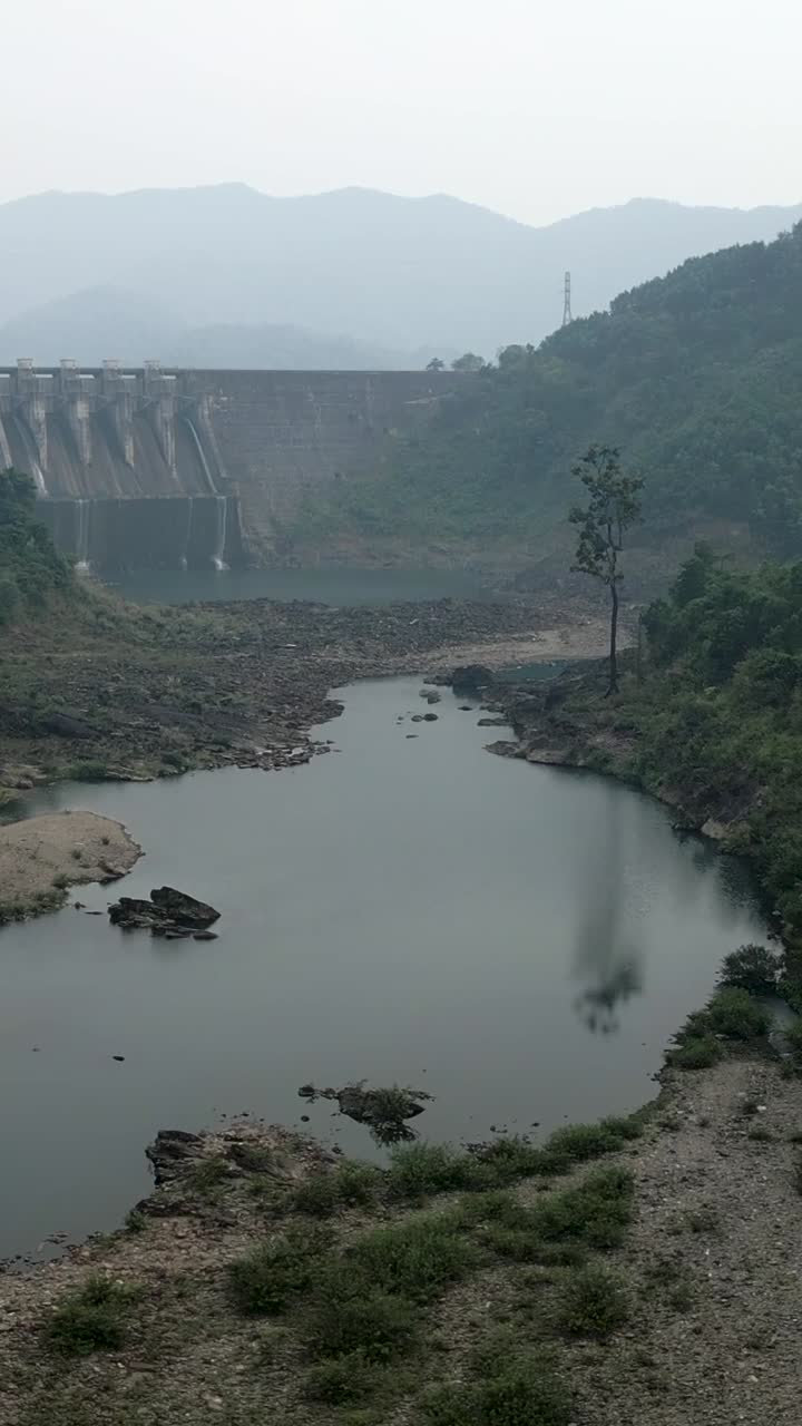 Dam and River Landscape