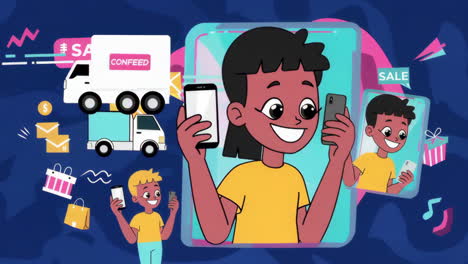 mobile online shopping and e-commerce delivery