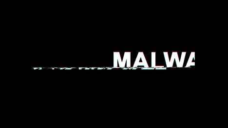 efecto de glitch de malware texto distorsión de televisión digital animación en bucle 4k