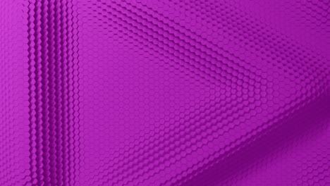 abstract hexagon with offset effect. animation of purple pure hex rings. abstract background for a business presentation. seamless loop of 4k 3d rendering. triangle