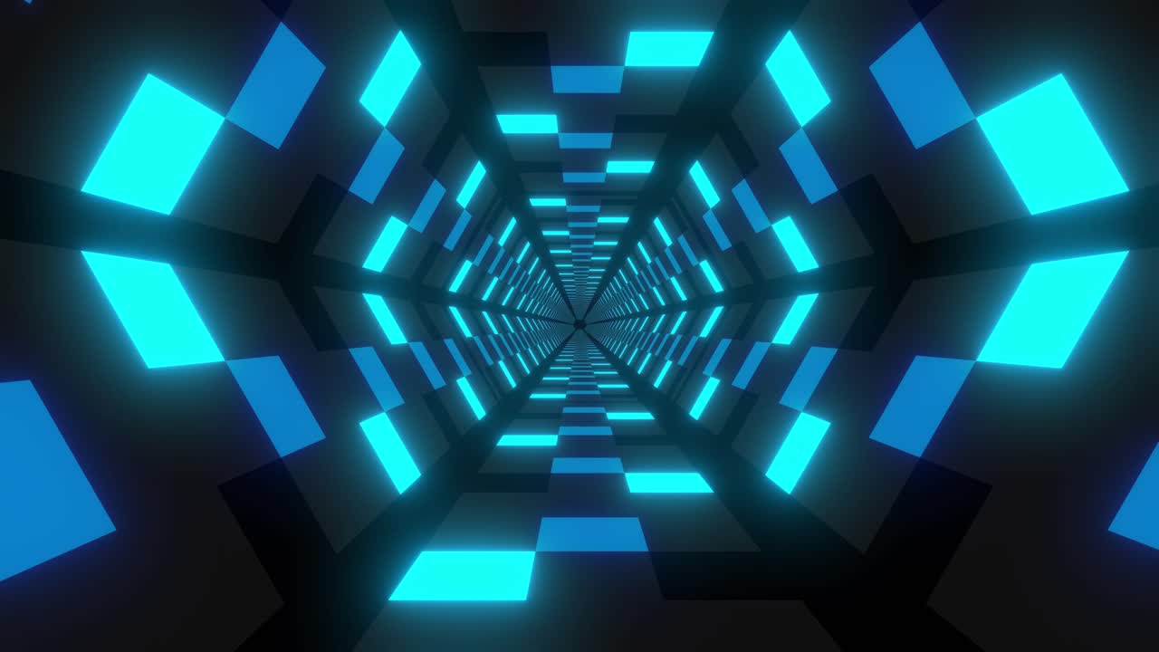 el túnel luminoso futurista