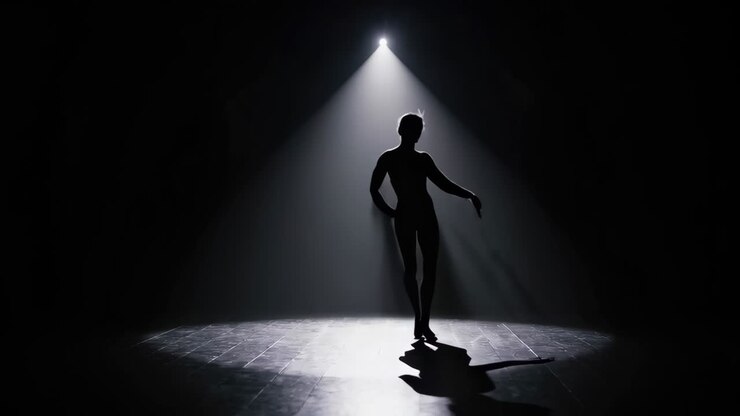 Esibizione di silhouette di ballerino