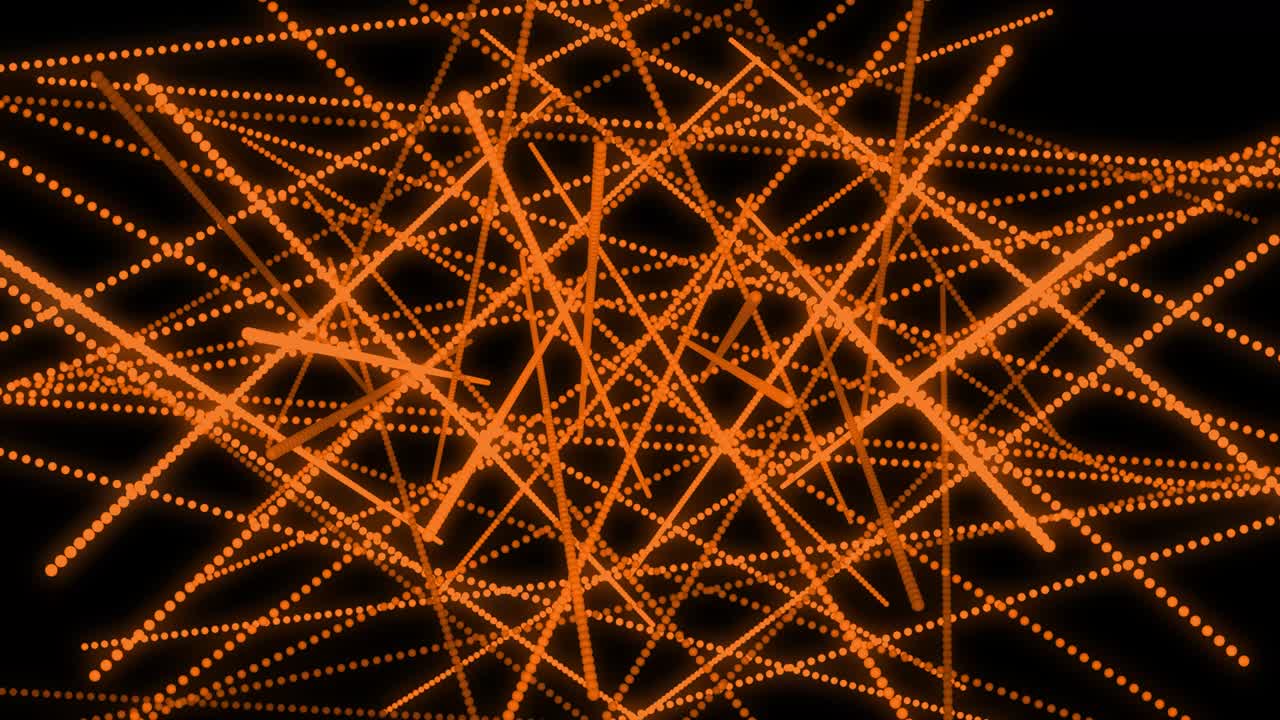 Orange color Dot Shape Pattern animation motion graphics