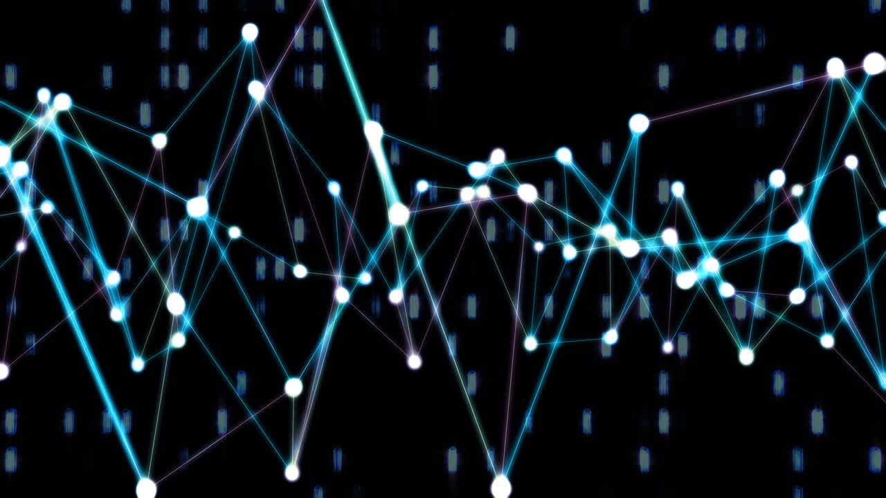 Plexus Neural Network Node Internet Data Connection Science Concept - 4K Seamless Loop Motion Background Animation