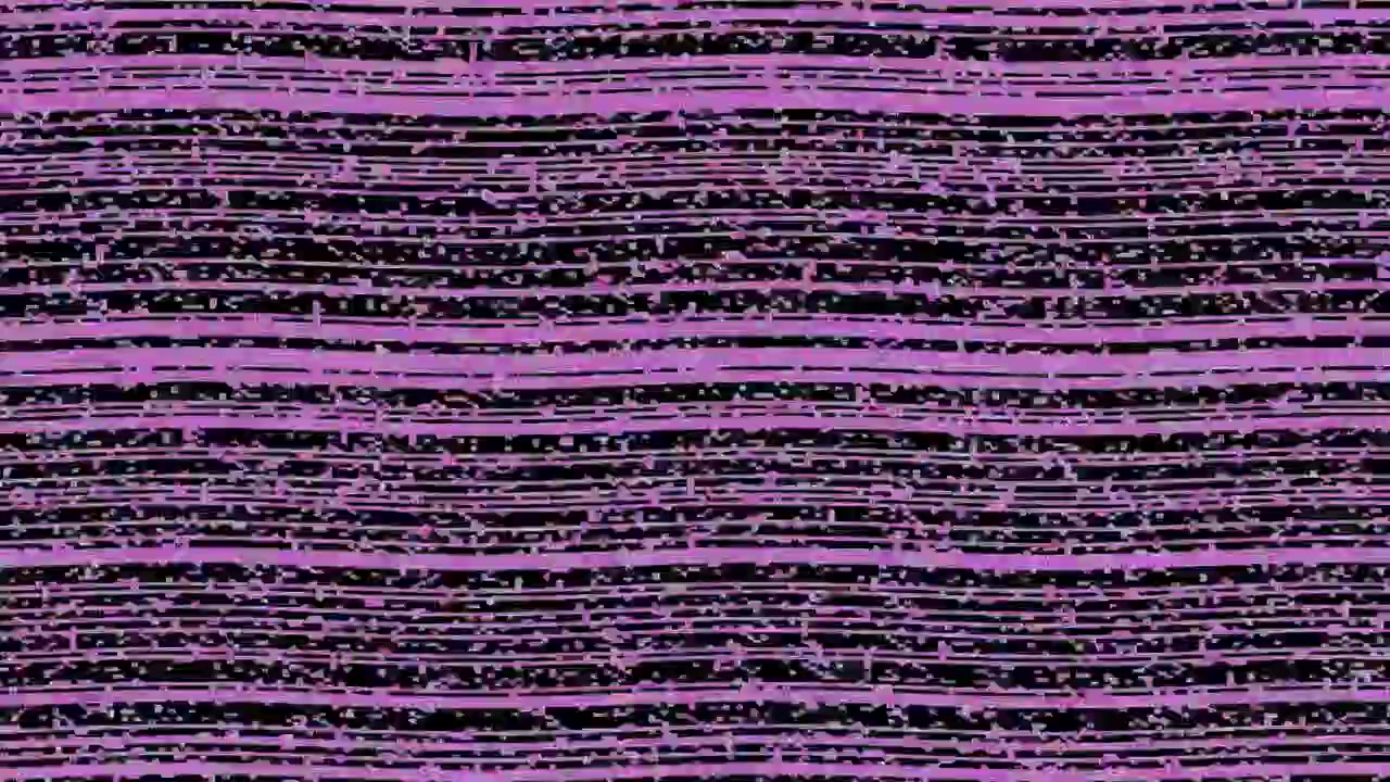 Sfondo Astratto con Linee Orizzontali Viola in Movimento e Texture Granulosa.