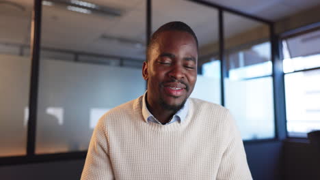 Smile,-wave-and-portrait-of-businessman-on-video