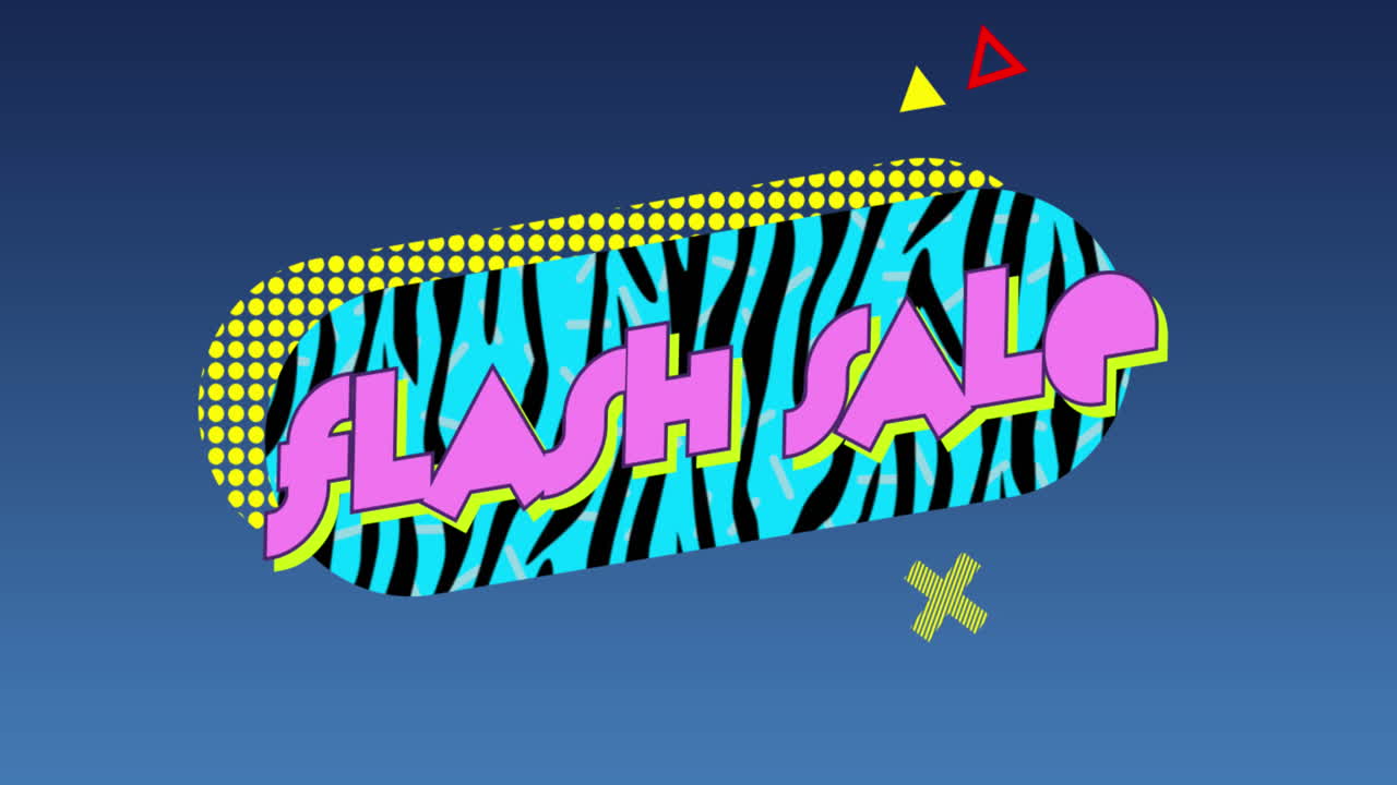 플래시 판매 파란색 제브라 줄무 ⁇   ⁇  모양의 파란색 그래픽 어두운 회색 배경 4k