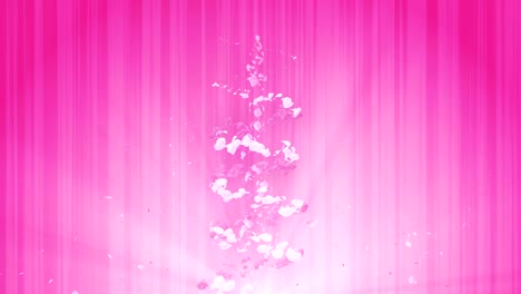 spiral shiny particle of cherry blossoms. sakura pattern. japanese cherry dancing. vortex from pink petals. abstract loop animation.