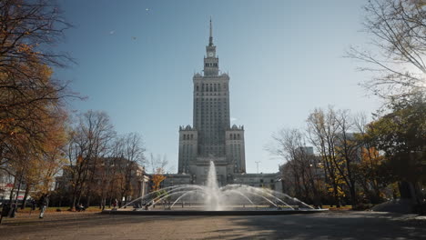 palace of culture and science in warsaw, poland