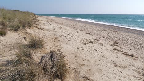 Beach-Of-Catalonia,-Malgrat-De-Mar