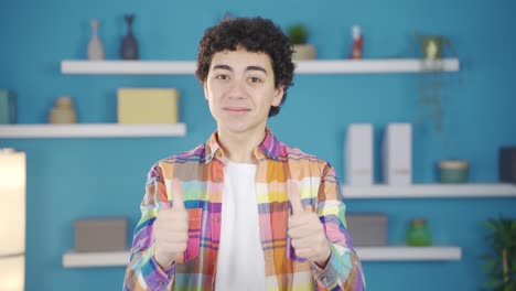 energetic and cheerful boy is motivating.