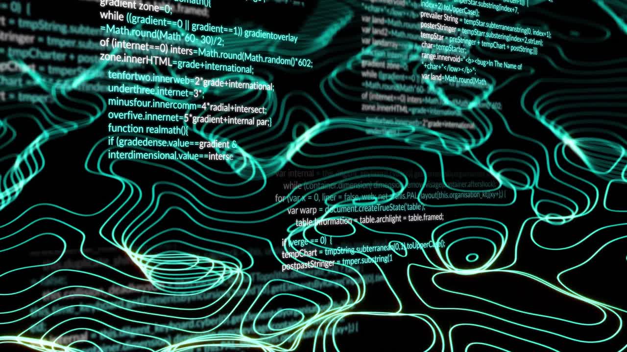 Animation of data processing over network of connections