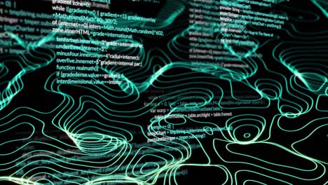 animation of data processing over network of connections