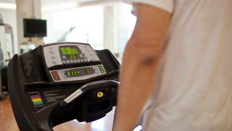 walking on the treadmill