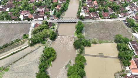 flooding of streets in northwest cawas during the wet season