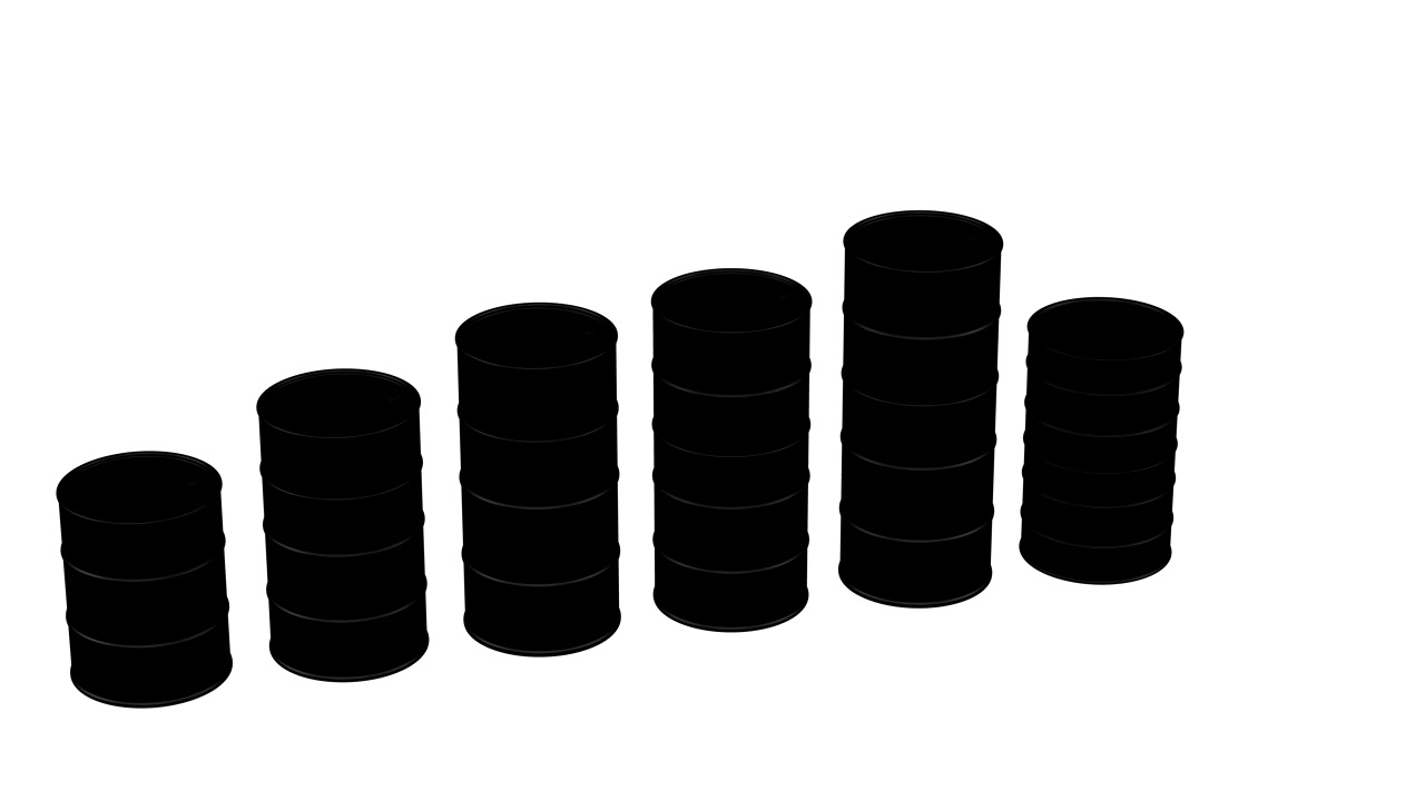 Harga Minyak - Pertumbuhan grafik berbentuk barel.
