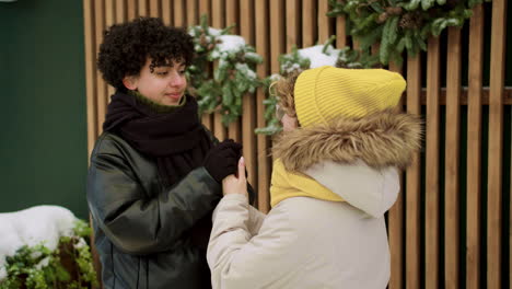 lesbian couple spending time together