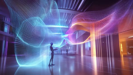 Futuristic Interactive Art Installation