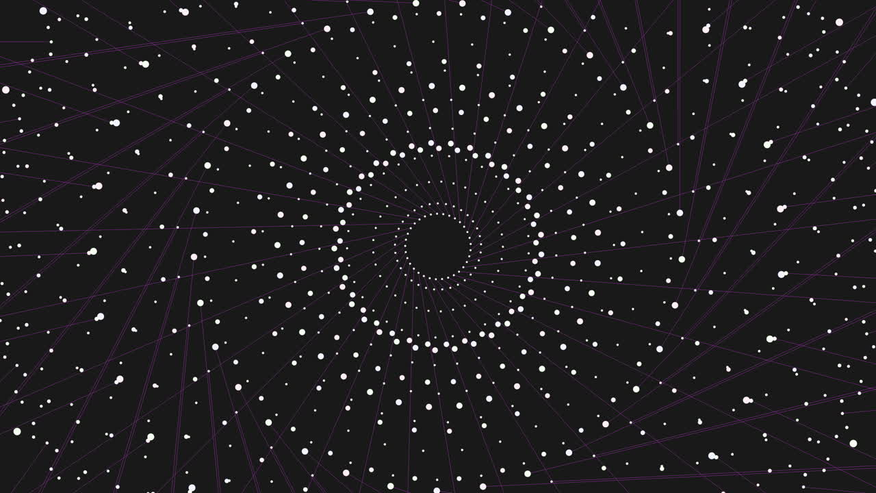 espiral de conectividad círculos intrincados se unen en blanco y negro