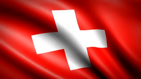 switzerland flag. seamless looping animation. 4k high definition video