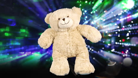 teddy bear in a party background