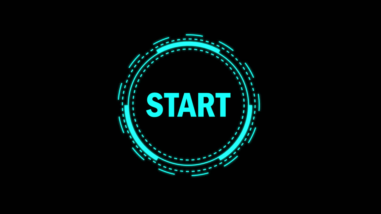 Futuristic Start Button