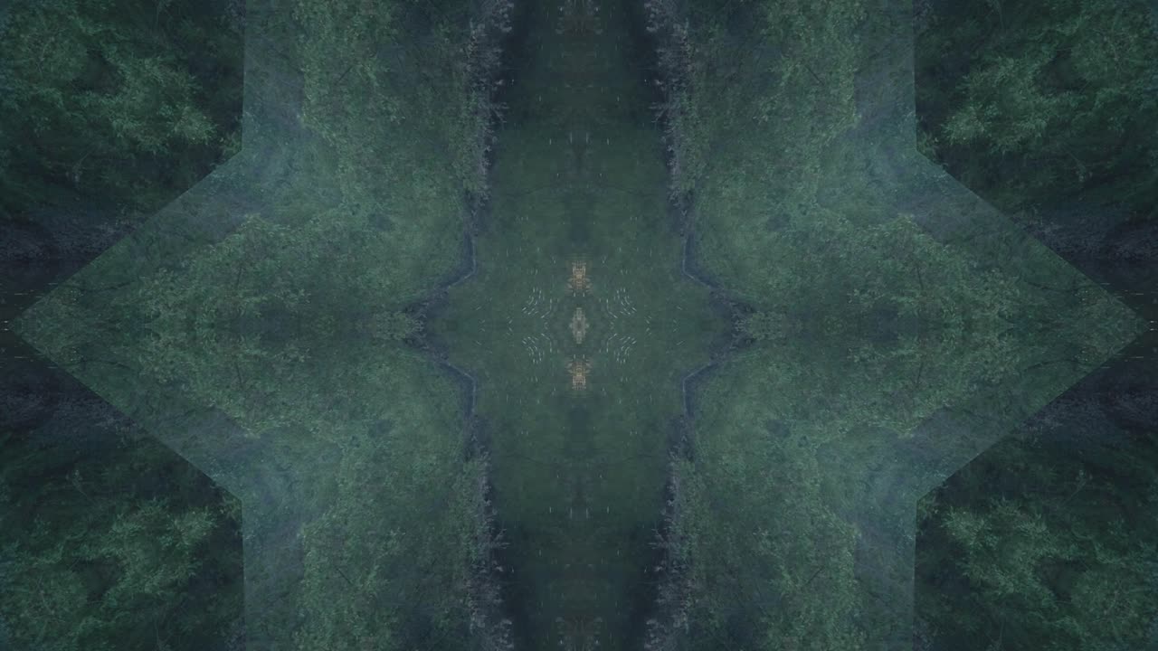 Greenery Kaleidoscope using forest imagery from Wissahickon Creek, Philadelphia, #67