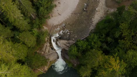 Buchenegger-Wasserfälle,-amazing-Waterfalls-in-Germany-amazing-aerial-drone-shot