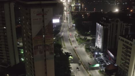 city roads at night nigeria drone 04