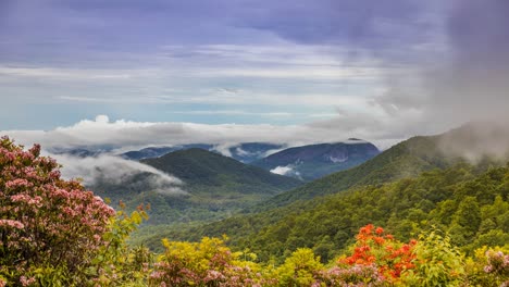 cinemagraph time lapse blue ridge mountains north carolina sunrise in asheville