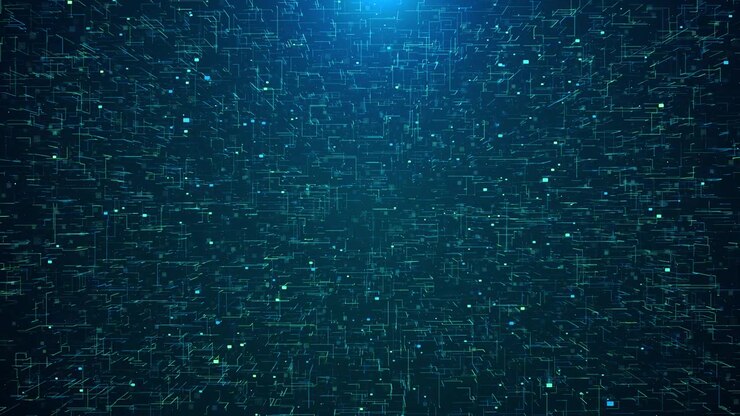 Concetto di rete blockchain AI, tecnologia digitale globale, dati, connessione internet ad alta velocità