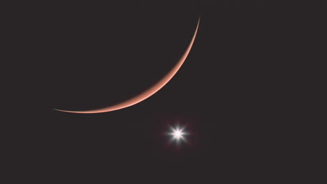 amazing red planet mars in deep stellar space