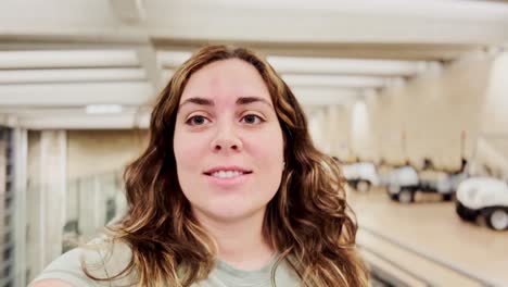 traveler takes a selfie while boarding her airplane