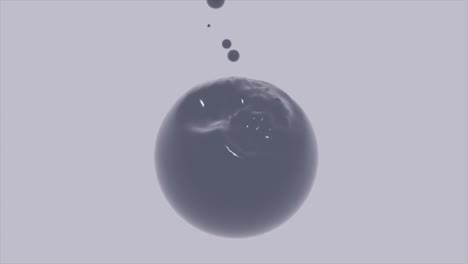 abstract liquid sphere splash