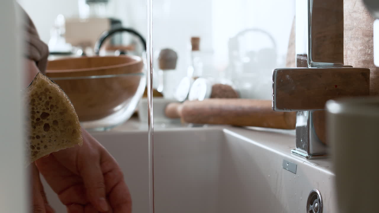 할머니와 소녀가 접시를 고 있습니다.