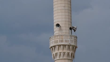 close-up minarets, mosques and minarets in islam,  turkey mosque and minaret architecture, two minarets of a mosque,