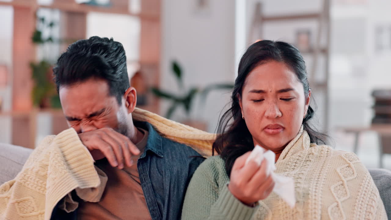 부부, 아프고 조직과 바이러스