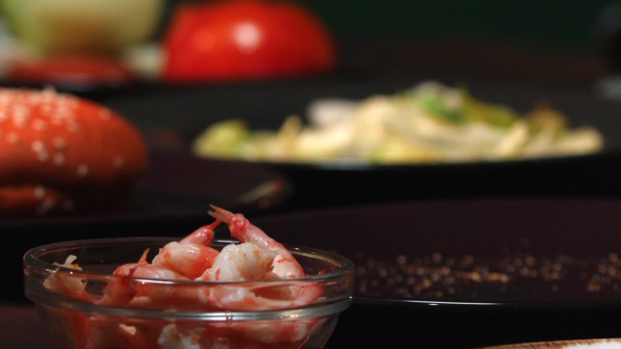 la preparación de hamburguesas gourmet