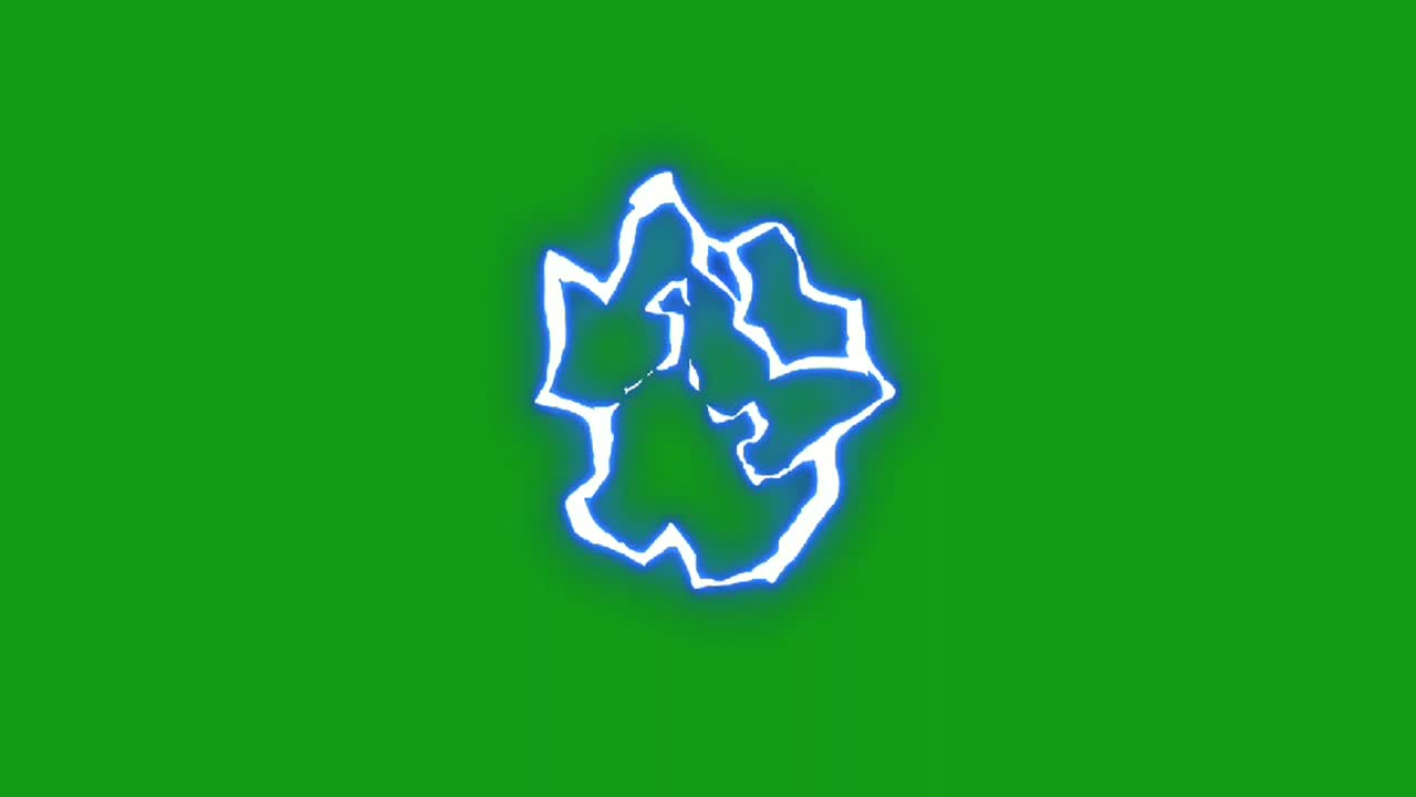 gráficos de movimiento de pantalla verde de onda de choque