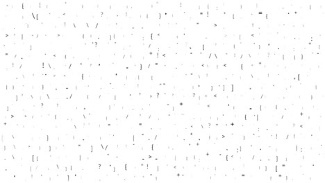 dynamic watermark overlay, punctuation marks on white background, seamless loop