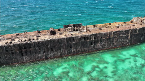 rusty shipwreck