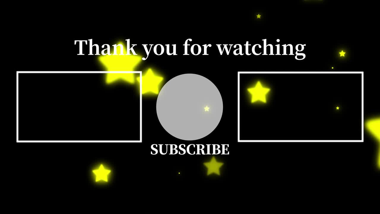 객체 조명 엔드 카드 엔딩 스크린 모션 그래픽