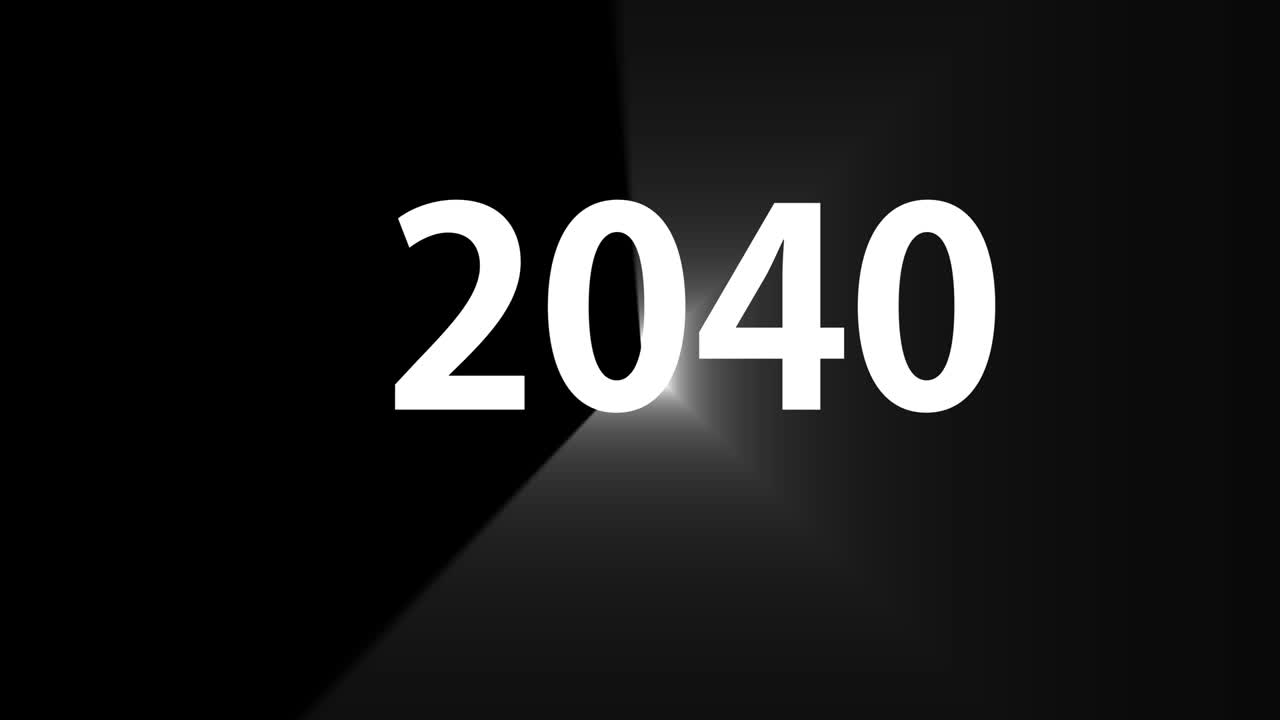 2040 animación de texto gráficos de movimiento