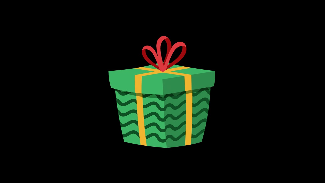 Scatola regalo verde