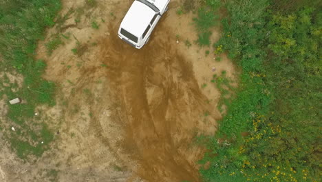 offroader driving in overland