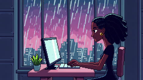 rainy night work session