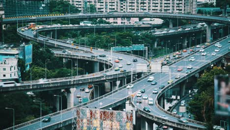 bangkok city traffic time lapse shot