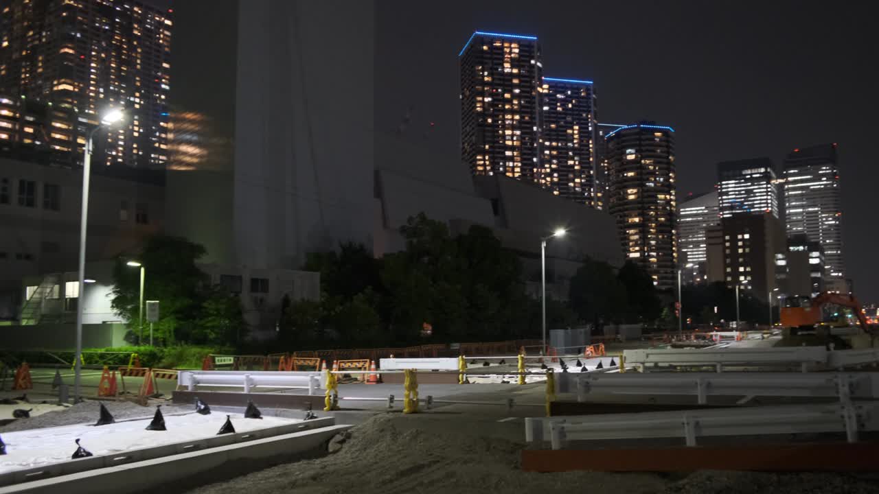 área de reurbanización de tokyo harumi vista nocturna de junio de 2022